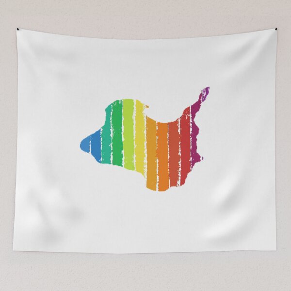 Item preview, Kelleys Island Lake Erie Map Rainbow designed and sold by BusyBeeLife.