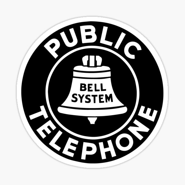 Vintage Style Bell System Telephone Local and Long Distance Decal 