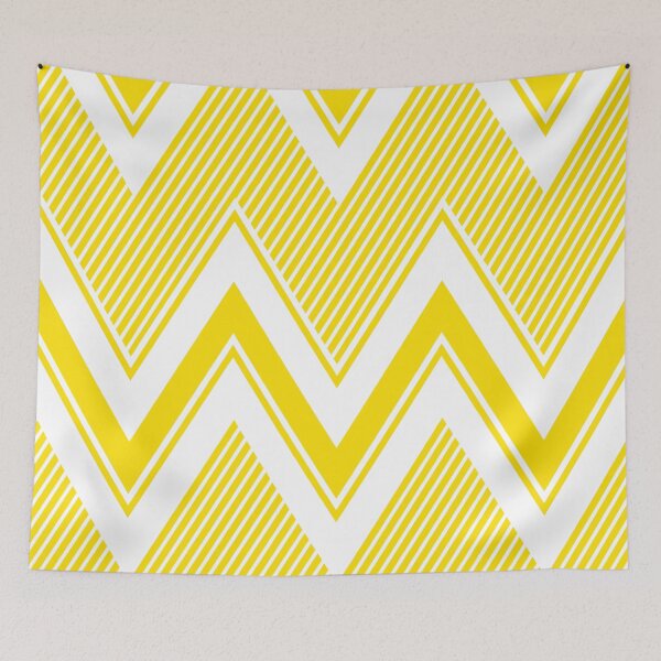 Item preview, Yellow and white zig zag pattern designed and sold by BLMcreations.