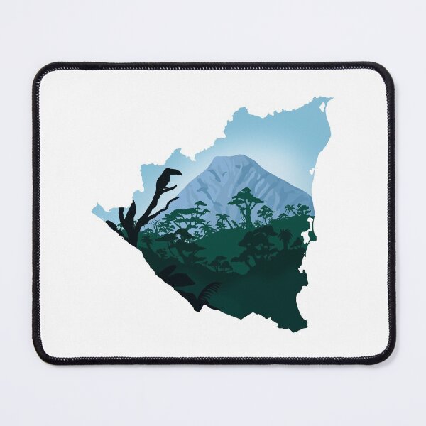 Item preview, Nicaragua map and landscape designed and sold by landscapeworlds.