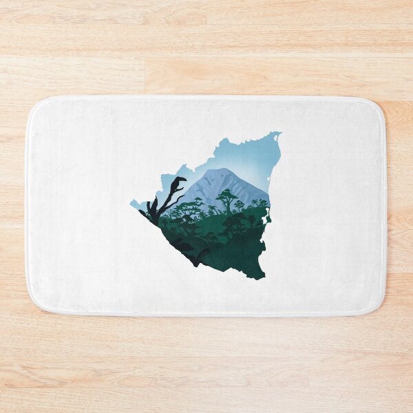 Item preview, Nicaragua map and landscape designed and sold by landscapeworlds.