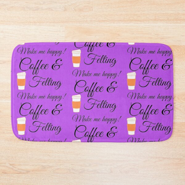 Item preview, Coffee & Felting Make me happy! designed and sold by rhodabear.