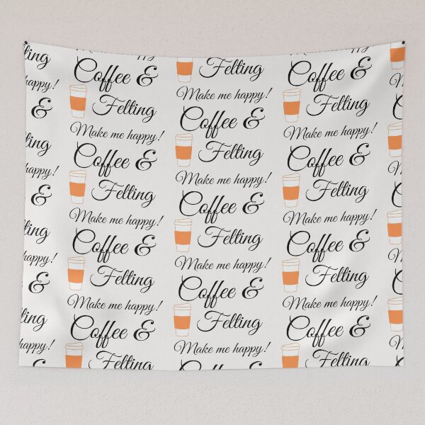 Item preview, Coffee & Felting Make me happy! designed and sold by rhodabear.