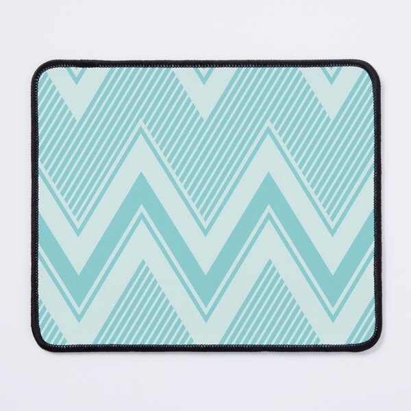 Item preview, Aqua blue zig zag pattern designed and sold by BLMcreations.