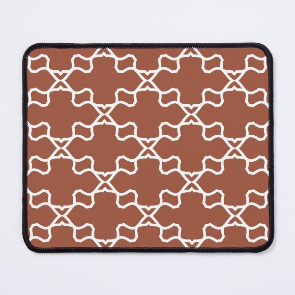 Item preview, Rust Red Brown and White Ornamental Shape Pattern Coordinates w/ PPG 2022 Popular Color Ancient Copper PPG1063-7 - Colour Trends - Hue - Shade designed and sold by ColorOfTheYears.