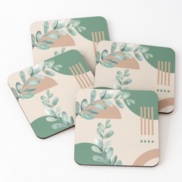 Item preview, Minimal Colorful Shapes and Leaves designed and sold by cerenalkan.