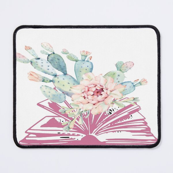 Item preview, Cactus Watercolour Watercolor Aesthetic-CactusFlower-Flower Growing from Book designed and sold by DiensDesign.