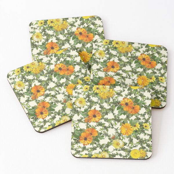 Item preview, Floral Lattice of Orange and Yellow designed and sold by Diane Warren.