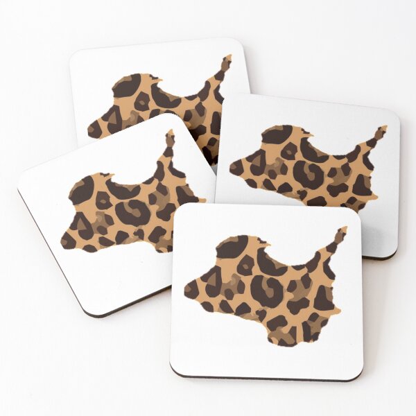 Item preview, Kelleys Island Lake Erie Map Safari Cheetah Print designed and sold by BusyBeeLife.