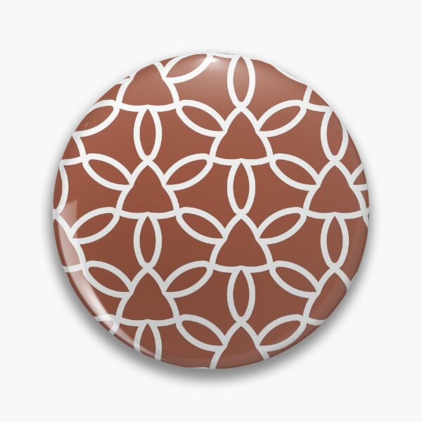 Item preview, Red Brown and White Tessellation Line Pattern 32 Coordinates w/ PPG 2022 Popular Color Ancient Copper PPG1063-7 - Colour Trends - Hue - Shade designed and sold by ColorOfTheYears.