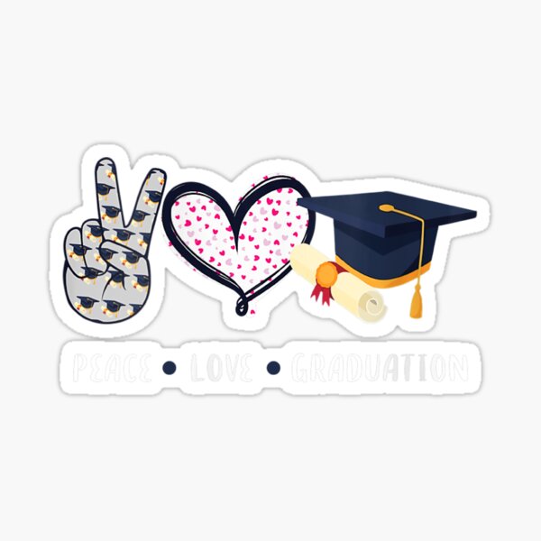 Aperçu de l'œuvre Classe de remise des diplômes Peace Love 2020 créée et vendue par KimbempeCB.