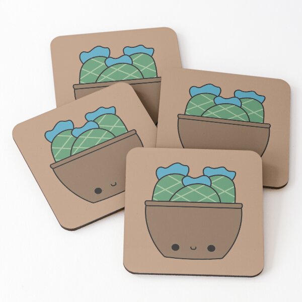 Item preview, Cute Kawaii Cactus In Brown Pot designed and sold by KawaiiByDice.