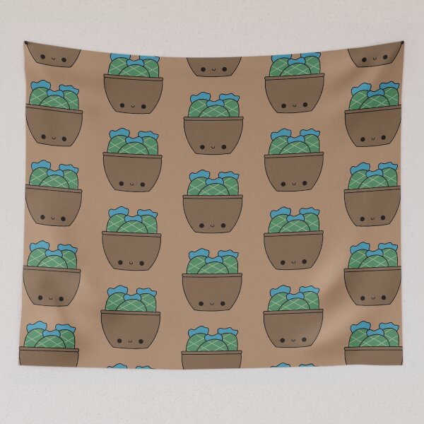 Item preview, Cute Kawaii Cactus In Brown Pot designed and sold by KawaiiByDice.