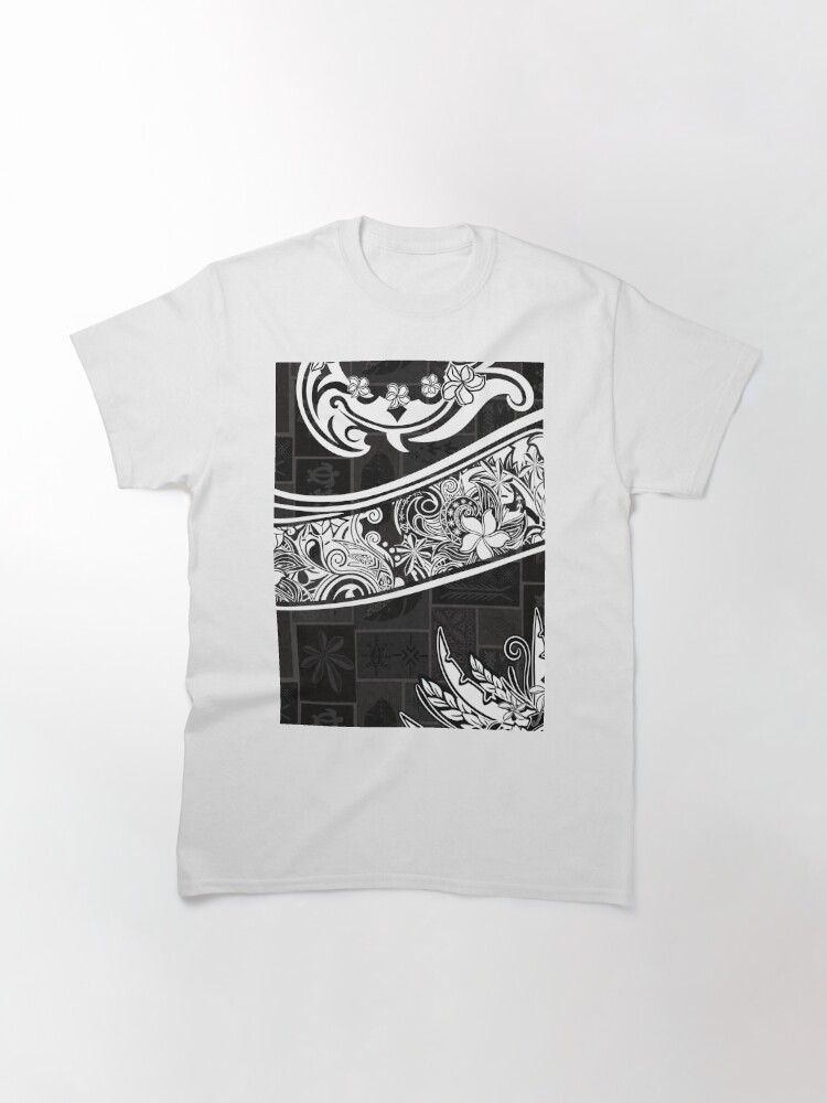 Polynesian Design T-shirts Black - ShopperBoard