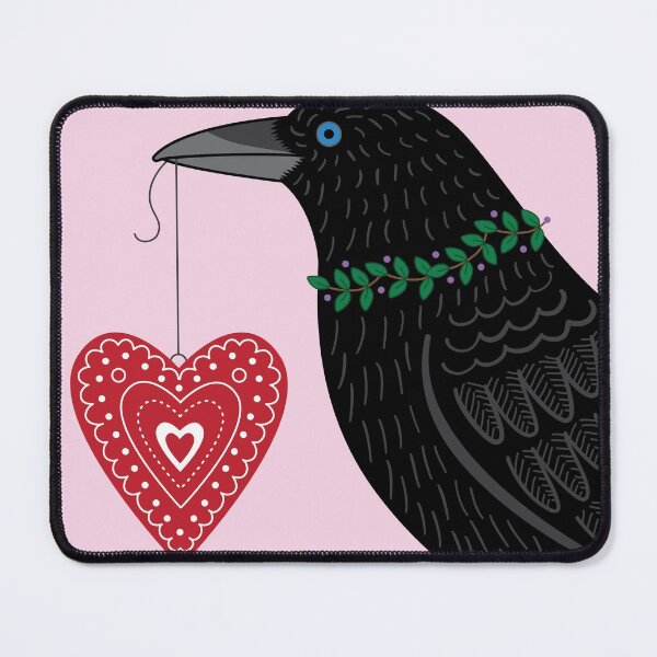 Item preview, Valentine Crow designed and sold by dreamingdogs.