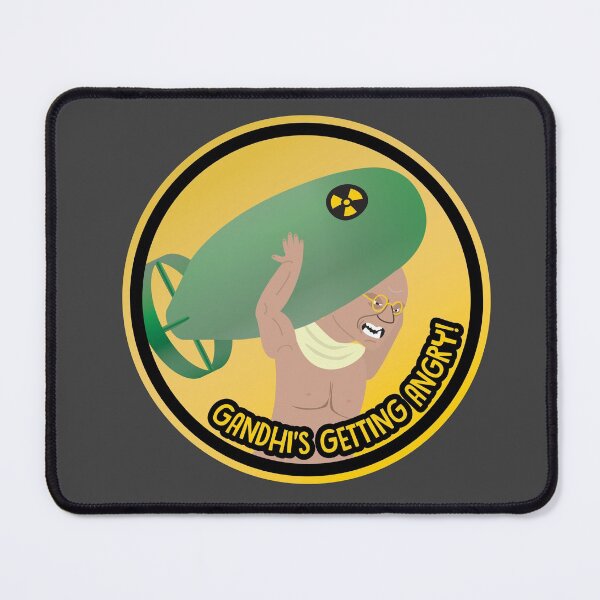 Item preview, Gandhi's Getting Angry! Nuclear Gandhi designed and sold by brainthought.