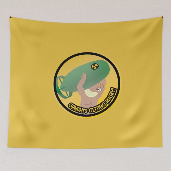 Item preview, Gandhi's Getting Angry! Nuclear Gandhi designed and sold by brainthought.