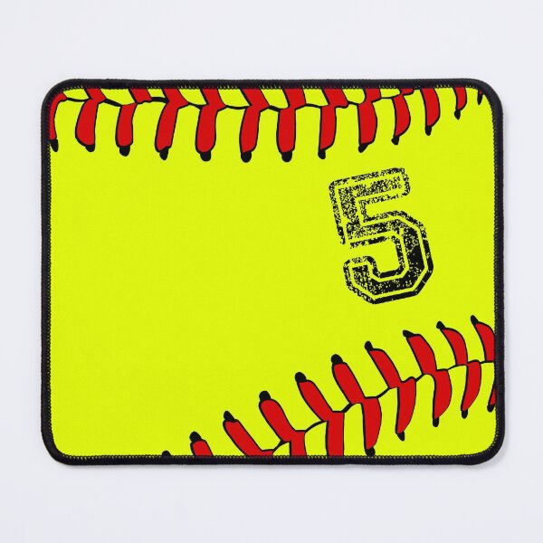 Item preview, Softball ball number 5, five designed and sold by TheCultStuff.