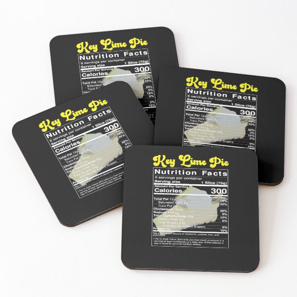 Item preview, Key Lime Pie Nutritional Facts designed and sold by KeysTreasures.