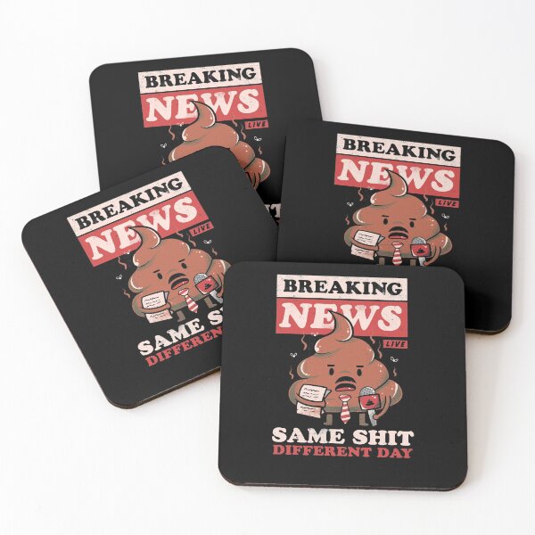 Item preview, Breaking News - Cute Funny Quote Same Shit Gift designed and sold by EduEly.