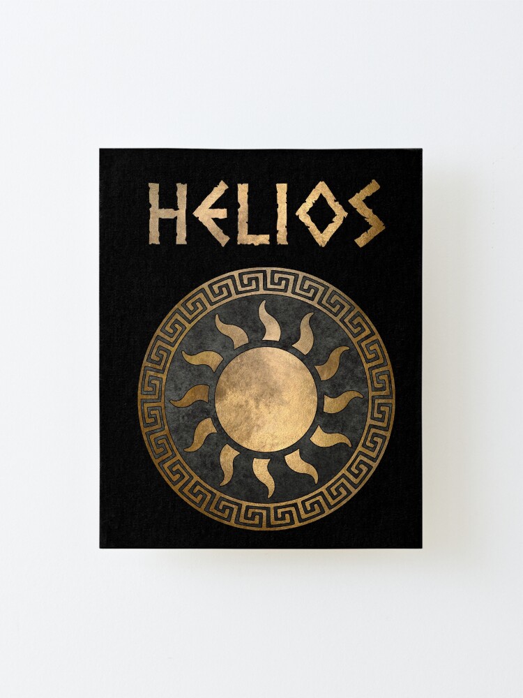 "Helios Greek God of the Sun Ancient Symbol" Mounted Print for Sale by