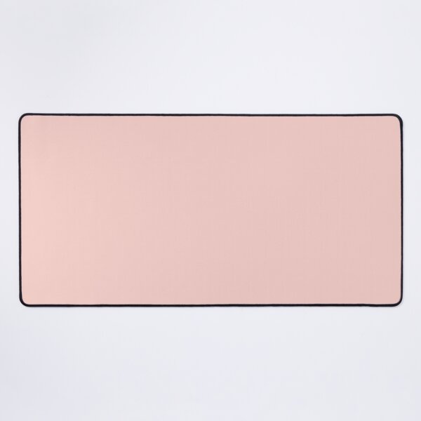 Solid Pink Pastel Rosebud Desk Mat
