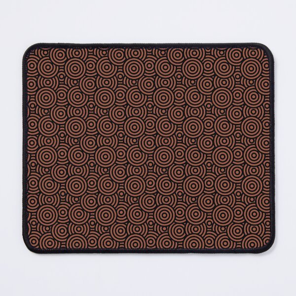 Item preview, Rust Red Brown and Black Retro Rings Pattern 3 Coordinates w/ PPG 2022 Popular Color Ancient Copper PPG1063-7 - Colour Trends - Hue - Shade designed and sold by ColorOfTheYears.