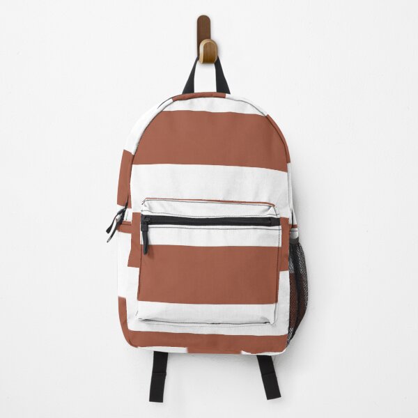 Item preview, Rust Red Brown and White Stripe Pattern Coordinates w/ PPG 2022 Popular Color Ancient Copper PPG1063-7 - Colour Trends - Hue - Shade designed and sold by ColorOfTheYears.