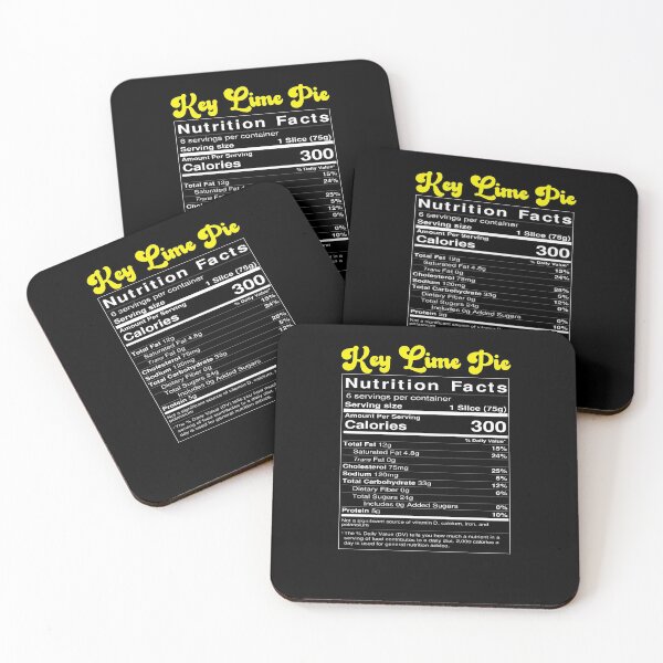 Item preview, Key Lime Pie Nutritional Facts designed and sold by KeysTreasures.