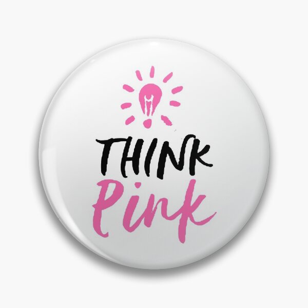 Item preview, Breast Cancer Awareness - Think Pink with Light bulb designed and sold by WearWolfDesigns.