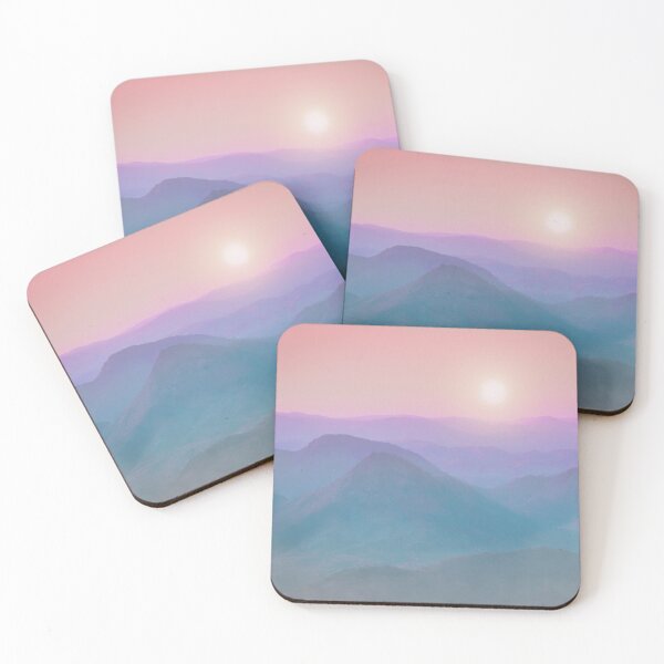 Item preview, Misty Blue Mountains with Pink Sky - Nature Around Us designed and sold by JulieSouster.