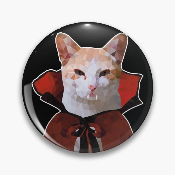Item preview, Low Poly Halloween Vampurr Vampire Cat designed and sold by LowPolyGKDesign.