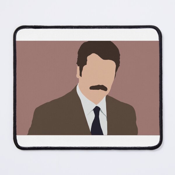 Item preview, Ron Swanson inspired digital minimalist drawing designed and sold by colourtheworld.