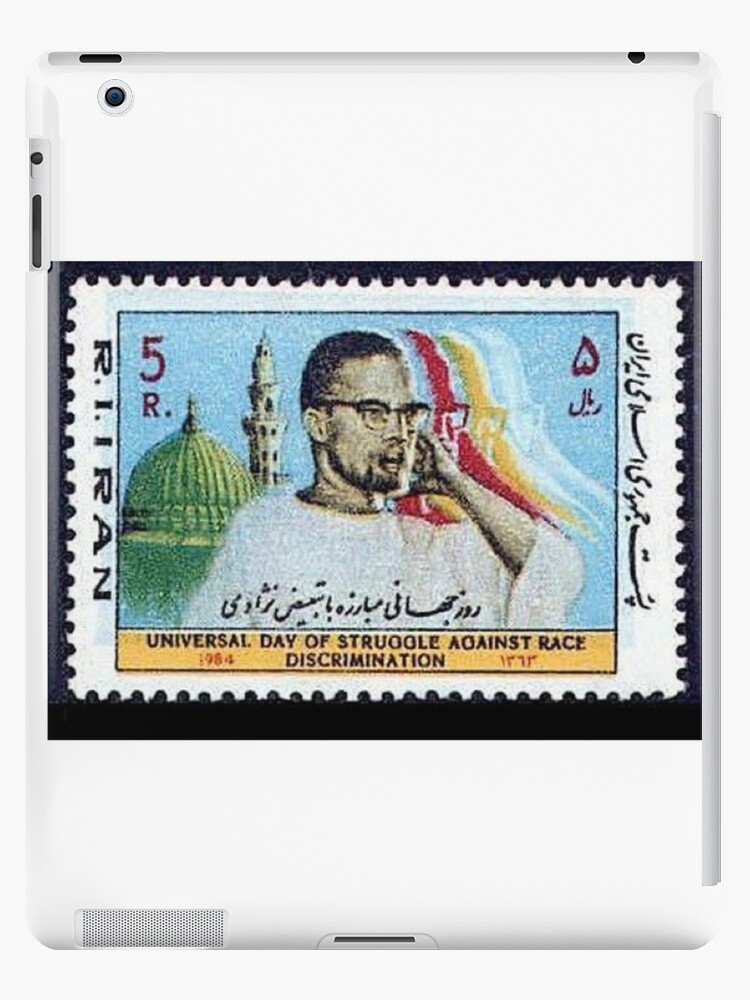 El Hajj Malik El Shabazz Malcolm X Iran Postage Stamp iPad Case Skin