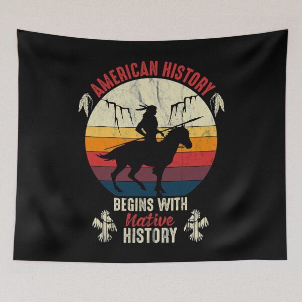 Item preview, American History Begins With Native History designed and sold by AmethystMurad.