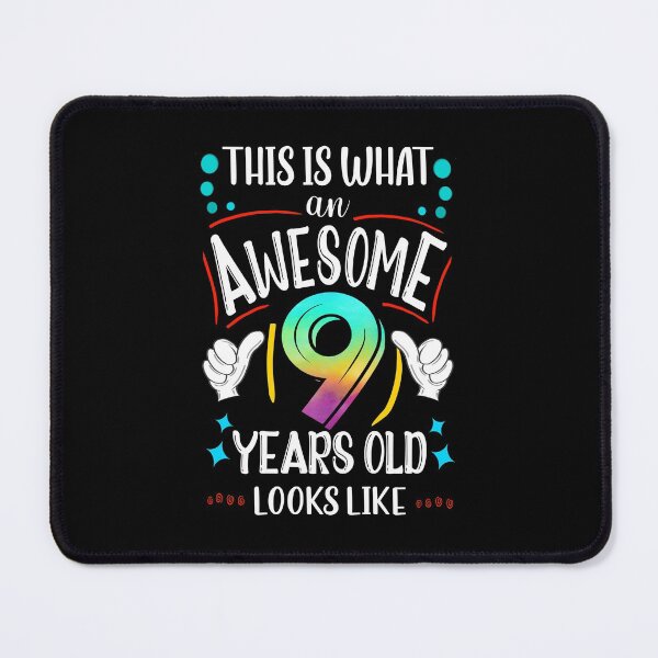 Item preview, This is What an Awesome 9 Years Old Looks Like, 9th Birthday Gift for Kids, Awesome Birthday Boys and Girls designed and sold by orangeblue21.