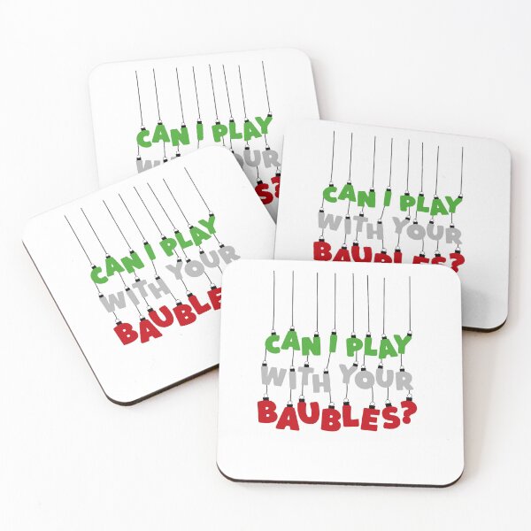 Item preview, Can I Play With Your Baubles? Christmas Design designed and sold by Rodney's Marketplace.