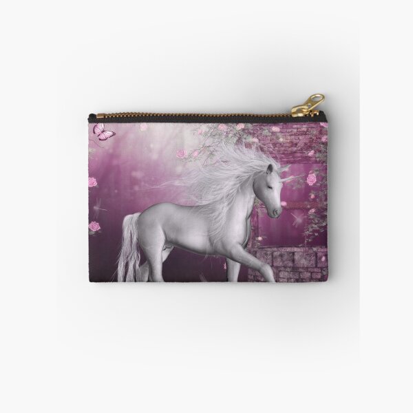 Item preview, pink unicorn in a roses garden designed and sold by Ancello.