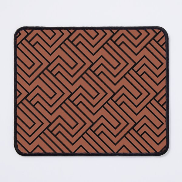 Item preview, Rust Red Brown and Black Line Art Pattern 2 Coordinates w/ PPG 2022 Popular Color Ancient Copper PPG1063-7 - Colour Trends - Hue - Shade designed and sold by ColorOfTheYears.