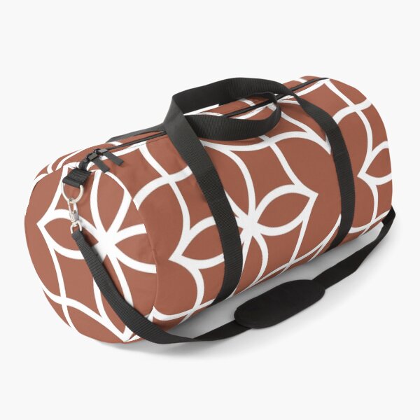 Item preview, Rust Red Brown and White Line Art Pattern 4 Coordinates w/ PPG 2022 Popular Color Ancient Copper PPG1063-7 - Colour Trends - Hue - Shade designed and sold by ColorOfTheYears.
