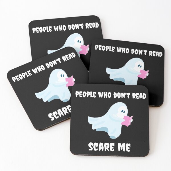 Item preview, People Who Don't Read Scare Me Halloween Ghost Book Nerd designed and sold by chloeinca.