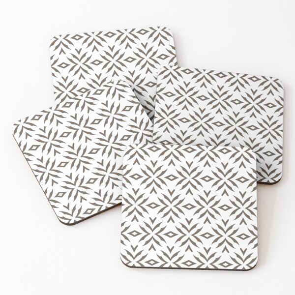 Aperçu de l'œuvre Dark Gray and White Abstract Flower Pattern Coordinates w/ PPG 2022 Popular Color Intrigue PPG1019-7 - Colour Trends - Hue - Shade créée et vendue par ColorOfTheYears.