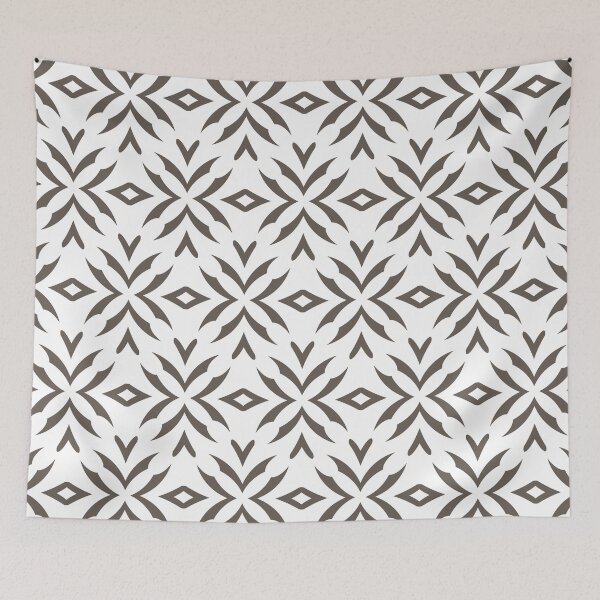 Artikelvorschau, Dark Gray and White Abstract Flower Pattern Coordinates w/ PPG 2022 Popular Color Intrigue PPG1019-7 - Colour Trends - Hue - Shade entworfen und verkauft von ColorOfTheYears.