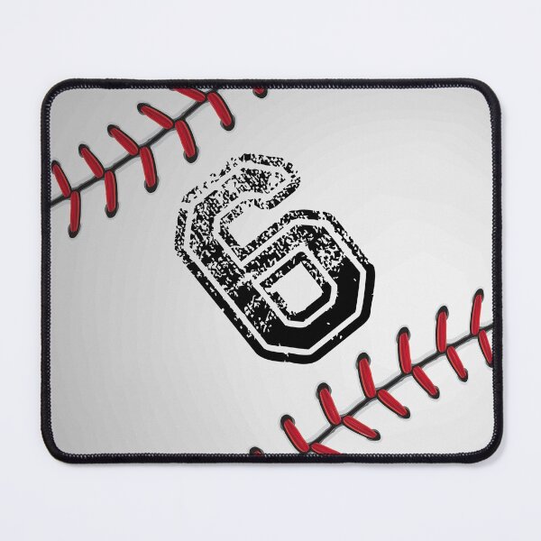 Item preview, Baseball ball number 6, six designed and sold by TheCultStuff.