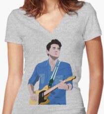 Musical Genius Women's Fitted V-Neck T-Shirt