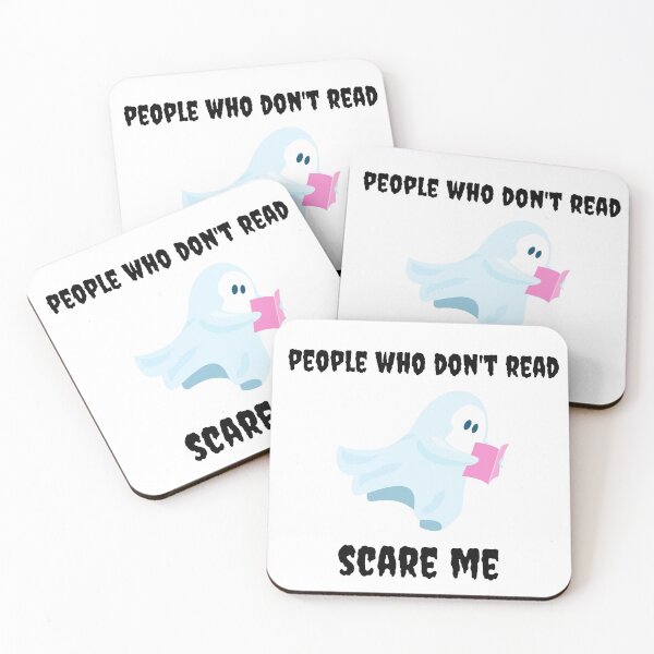 Item preview, People Who Don't Read Scare Me Halloween Ghost Book Nerd designed and sold by chloeinca.