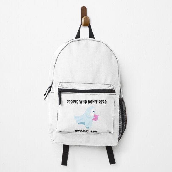 Item preview, People Who Don't Read Scare Me Halloween Ghost Book Nerd designed and sold by chloeinca.