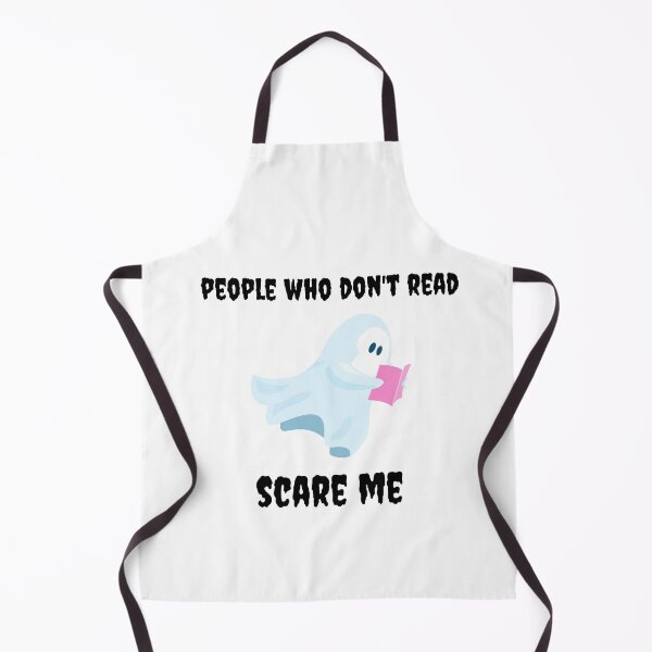 Item preview, People Who Don't Read Scare Me Halloween Ghost Book Nerd designed and sold by chloeinca.