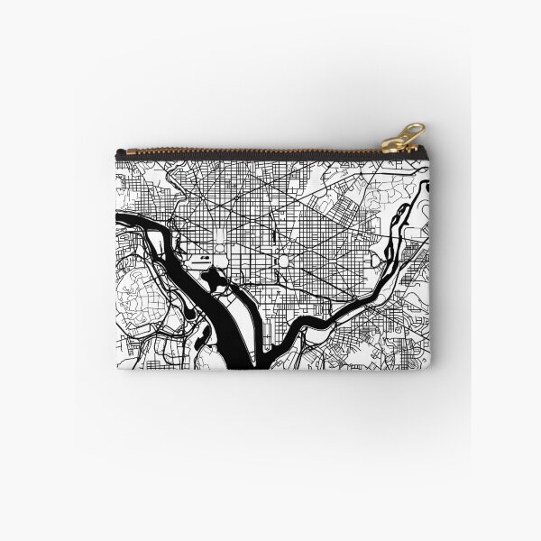 Item preview, Washington DC Black and White Map Art designed and sold by CartoCreative.