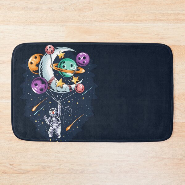 Item preview, Cute penguin astronaut with planet balloons designed and sold by urban-color.